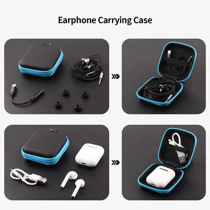 Sundries Travel Storage Bag Charging Case for Earphone Package Zipper Bag Portable Travel Cable Organizer Electronics Storage