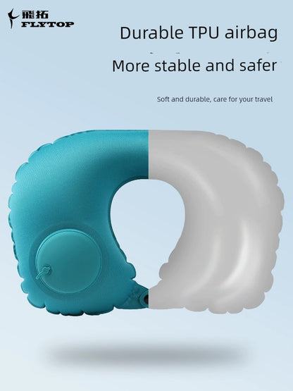 Inflatable U Pillow Travel Portable Neck Pillow by Car Aircraft Press Type U-Shaped Pillow Neck Protection Travel Fantastic Cover Support Neck Pillow