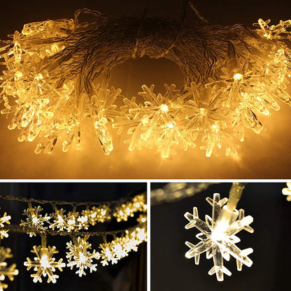 LED Warm Color Flashing Light String AC220V USB Battery Chain Beads Ball Star Fairy Lights Christmas Wedding Garden Decoration